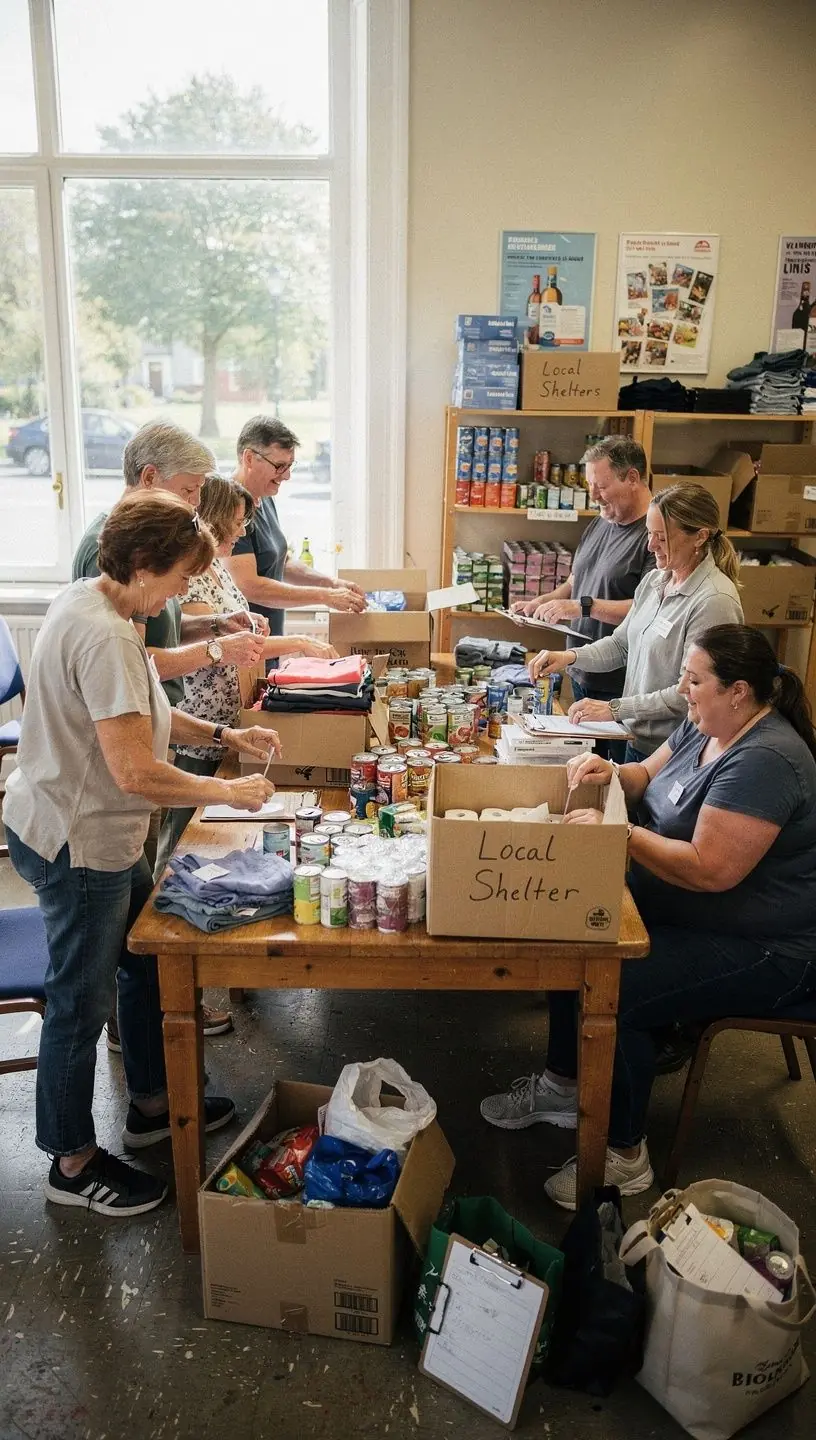 Group of adults engaging in a lively social event.